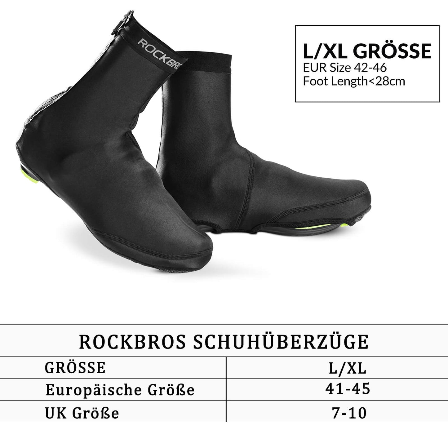 ROCKBROS Überschuhe Wasserabweisend Fahrrad Überzieher Winddicht Shoe Cover