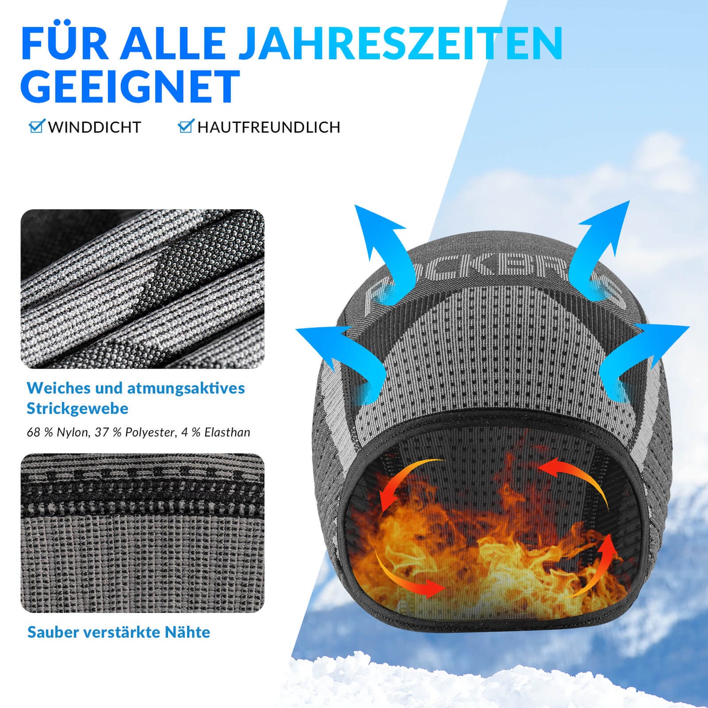 Warm cycling cap, breathable sports functional cap