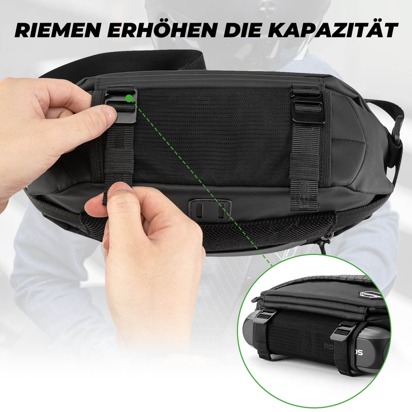 ROCKBROS Waterproof Multifunctional Handlebar Bag with Expandable Capacity