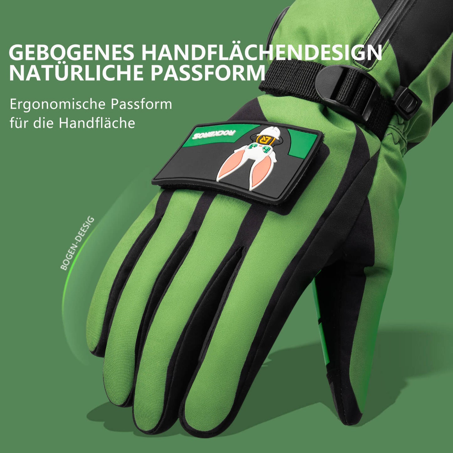 ROCKBROS Winter Beheizte Fahrradhandschuhe Handschuhe 3 Heizstufen M-XL