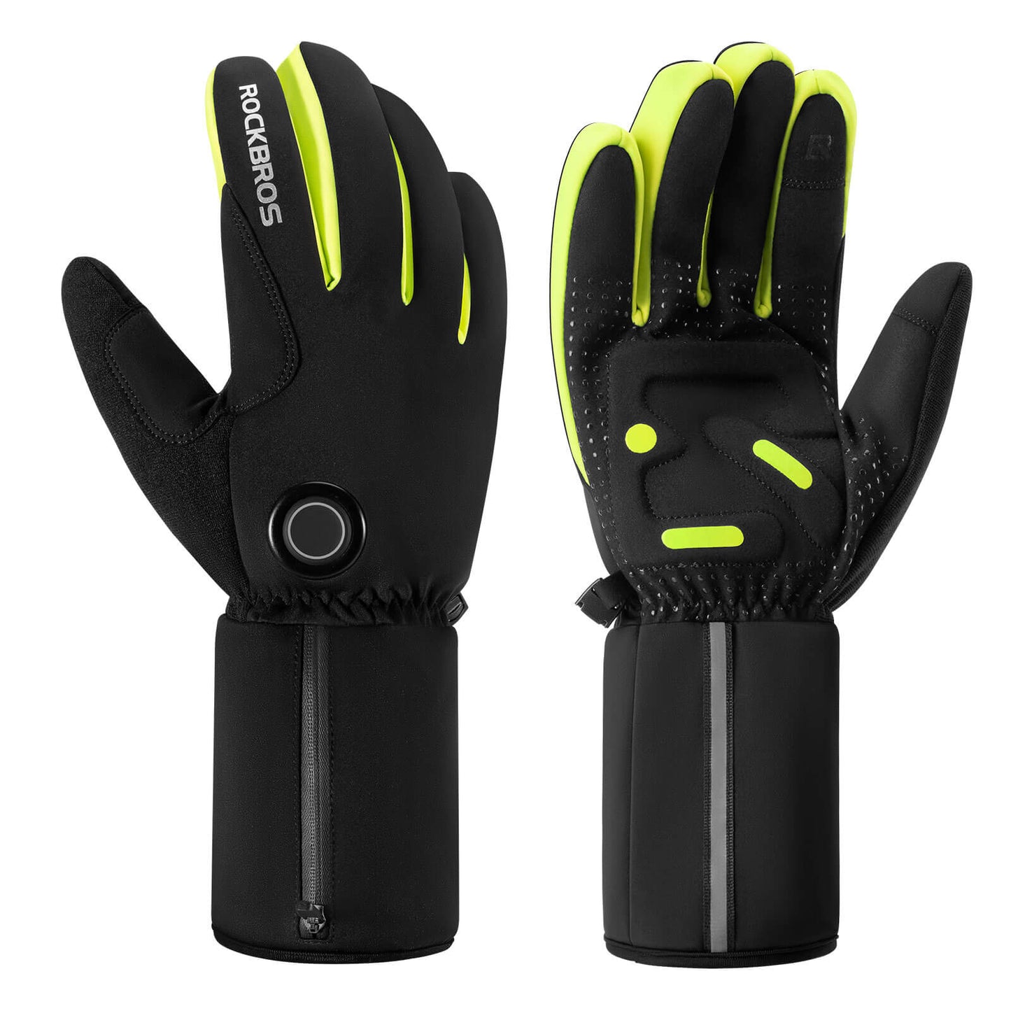 ROCKBROS Winter Beheizte Fahrradhandschuhe Touchscreen Handschuhe M-2XL