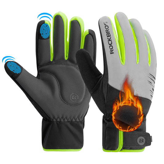 Winter cycling gloves, touchscreen warm, windproof