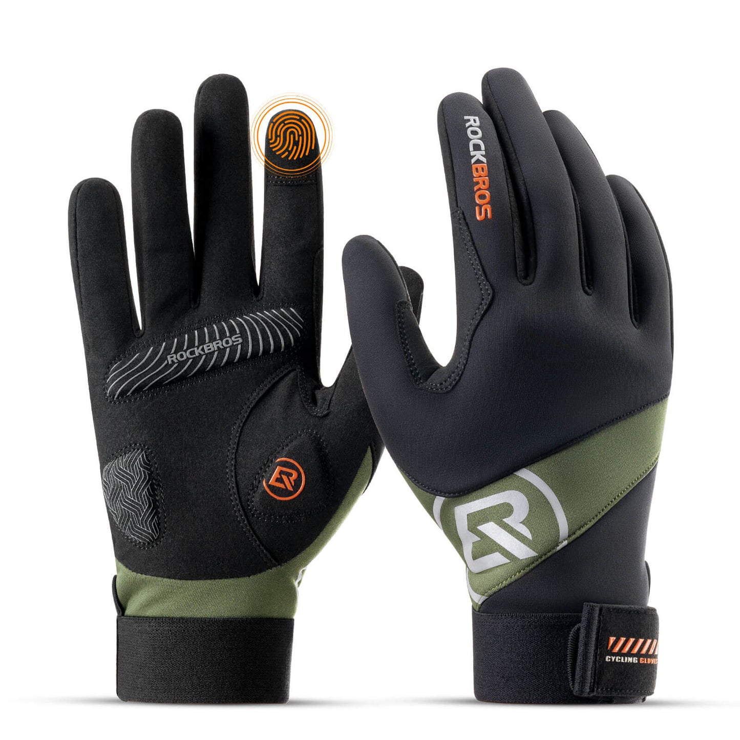 Winter cycling gloves touchscreen compatible