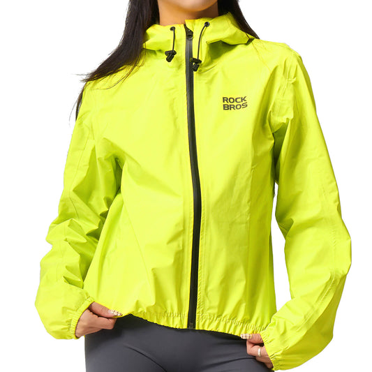 Neon Gelb Jacke Regenjacke Leicht Wasserdicht 0-15° Herren/Damen
