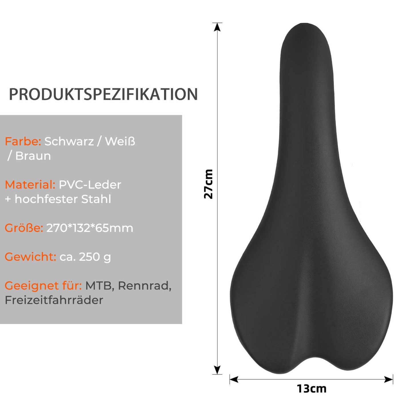 Road bike saddle, bicycle saddle, ergonomic, water-repellent