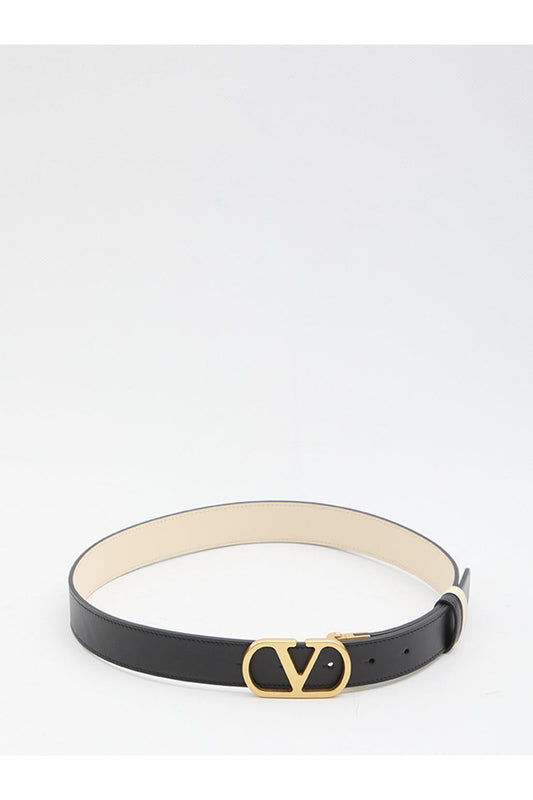 Reversible VLogo Signature belt