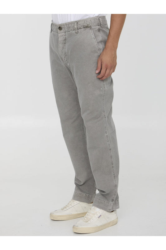 Rigid canvas pants
