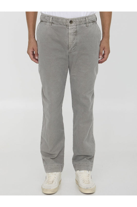 Rigid canvas pants