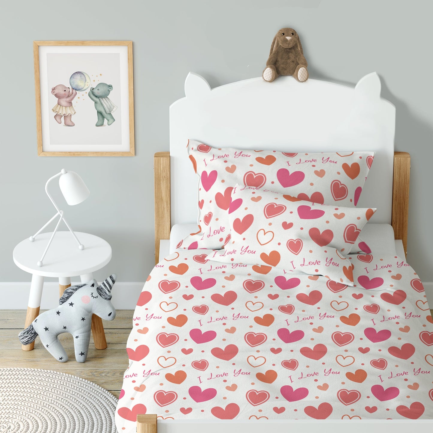 "I love you" premium children's bed linen
