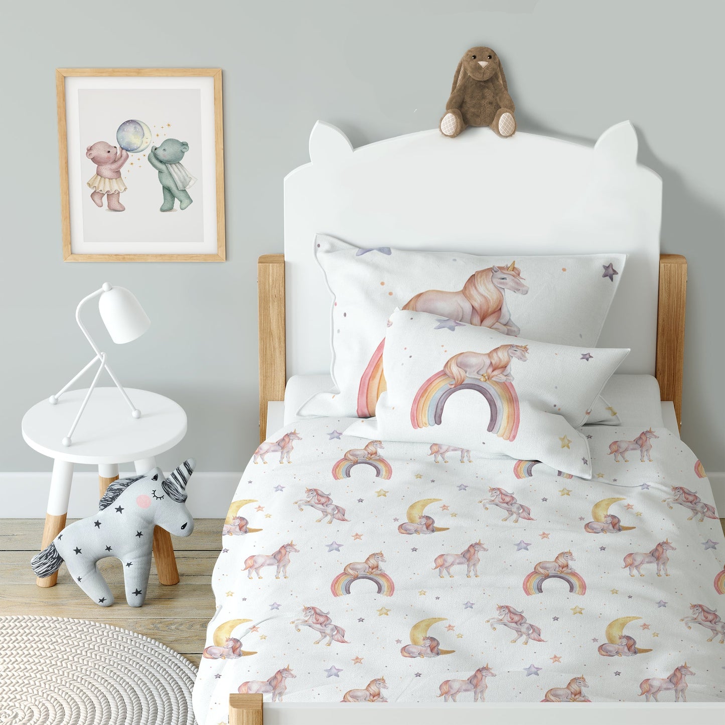 "Rainbow Unicorn" Premium Children's Bedding
