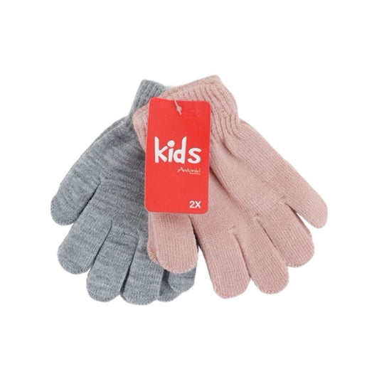 2er Pack Kinder Handschuhe » Doppelpack Kinderhandschuhe » Fingerhandschuhe in 2 Farben