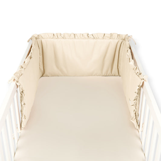Bettumrandung Rüschen für Baby- und Beistellbetten – Hochwertig & Oeko-Tex zertifiziert
