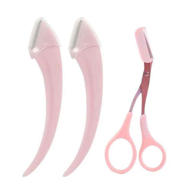 Eyebrow Razor & Scissor Set – Precision Trimming for Women