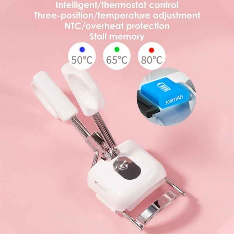 Electric Eyelash Curler Portable Electric Heated Comb Eye Lash Perm