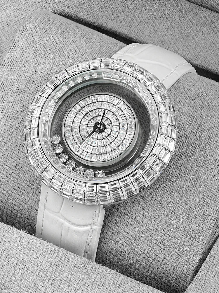 Tískulegt kristal kvars armbandsúr fyrir konur, glæsilegt armband, gjöf fyrir dömur