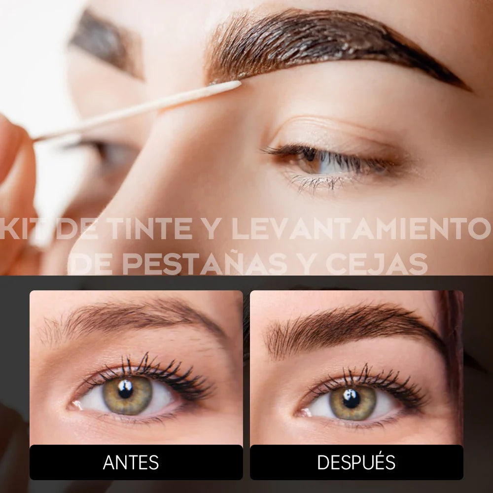 Gollee Semi permanent lash &amp; brow tint natural black eyelash lifting &amp; perming kit