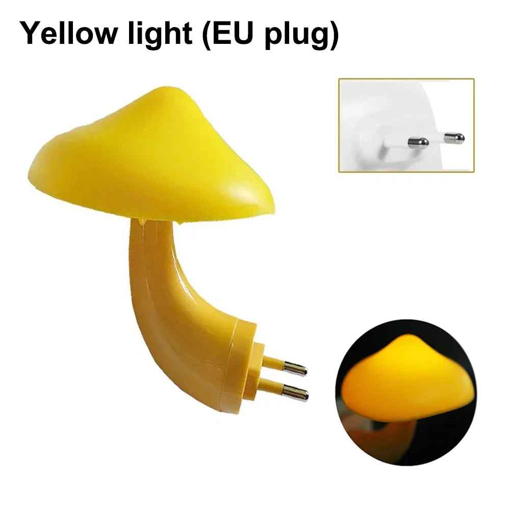 Mini LED Night Lights : Mushroom Shape Automatic Sensor