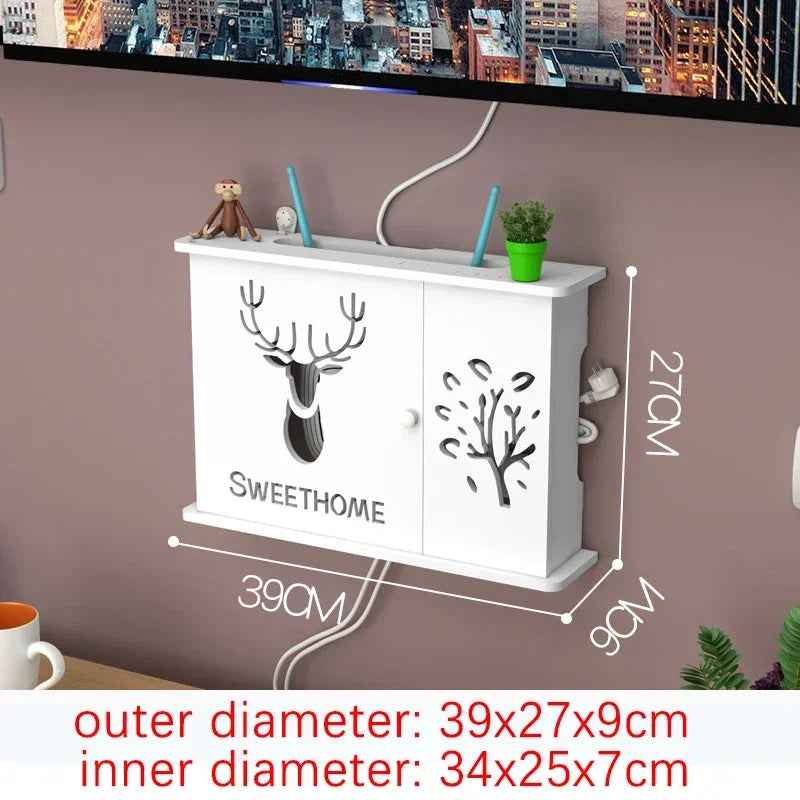 Wireless Wifi Router Shelf And Storage Box