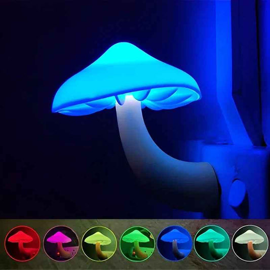 Mini LED Night Lights : Mushroom Shape Automatic Sensor
