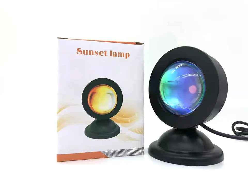 Mini USB Sunset Lamp Led Projector : Light 16 Colors Switch
