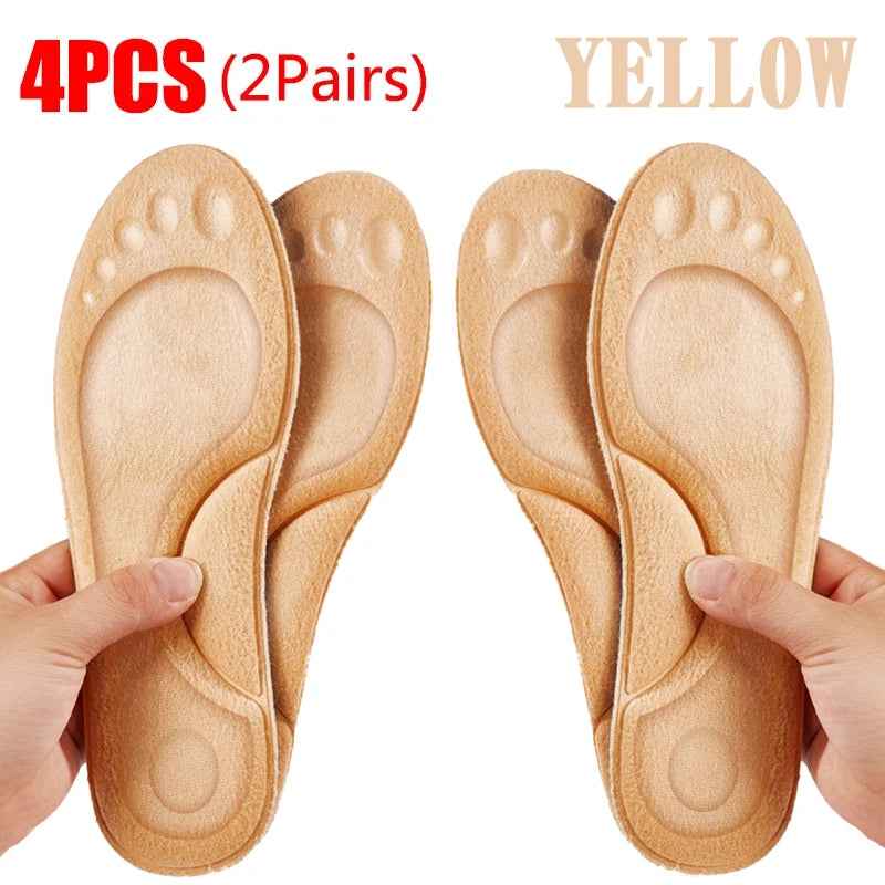 4D Massage Warm Pile Shoes Insoles Super Soft Latex Sports Insole