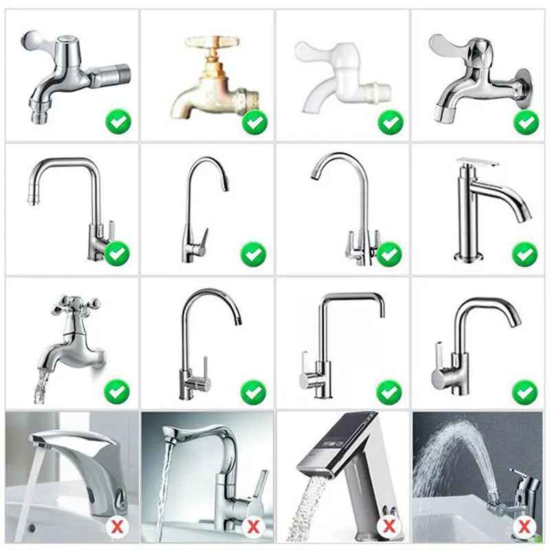 Rotatable 360 Faucet Extender