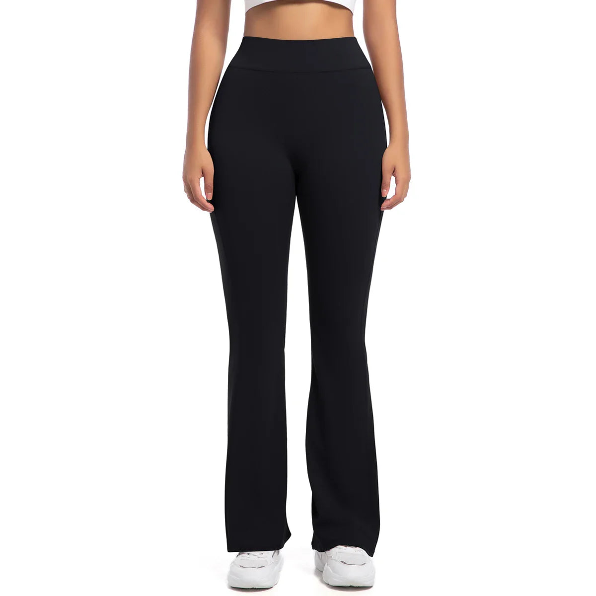 Leggings með víðvaxnum vösum fyrir konur, há mitti, öndunarvænar götustíll