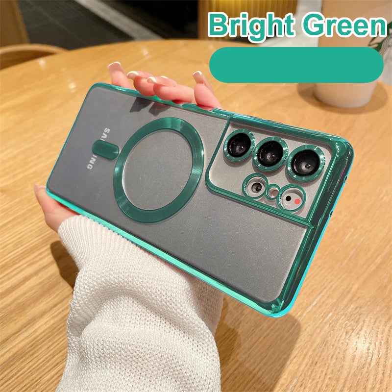 Magsafe Magnet Cover Case Samsung S21 S23 Fe S22 Plus S24 Ultra 10H 5K