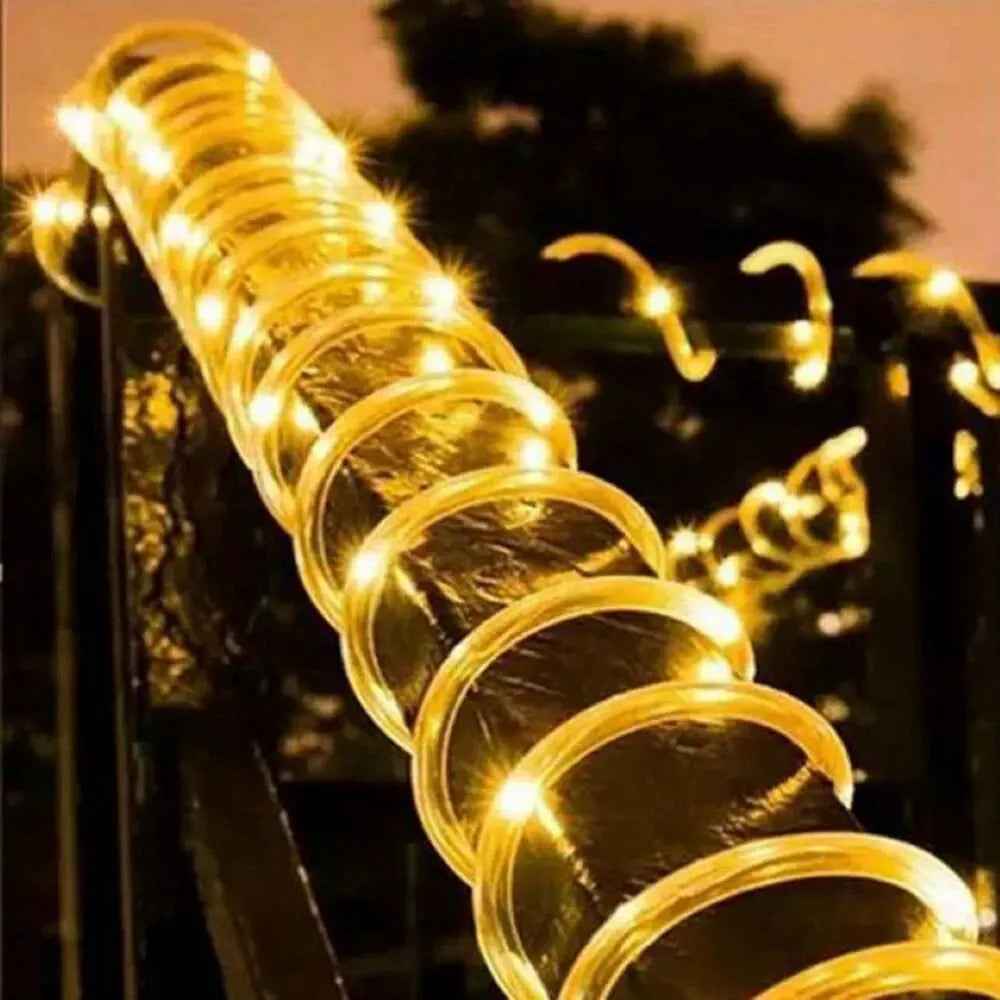Solar Rope Lights Solar LED Light Path Deck Outdoor Garden