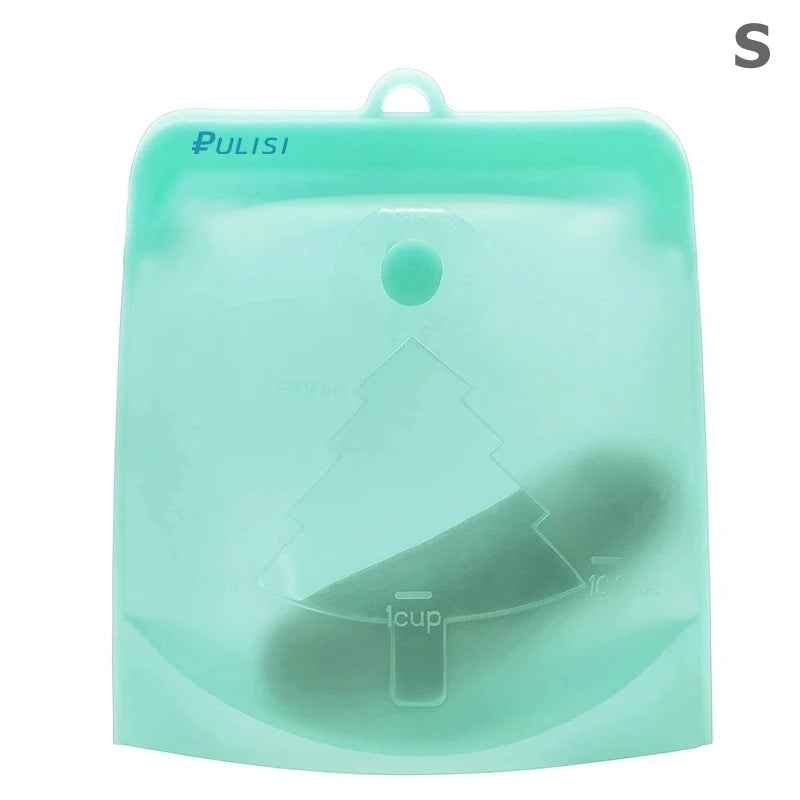 EcoFresh Reusable Silicone Food Bags – BPA-Free &amp; Leakproof | Motionshop