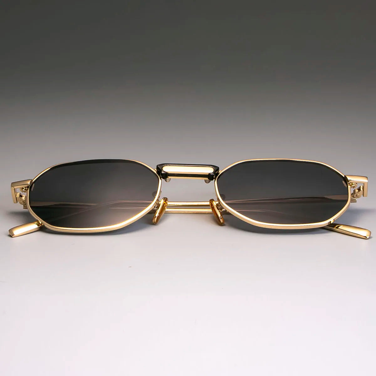 Klassískir steampunk-gleraugu úr málmi – lítil umgjörð, vintage unisex sólgleraugu