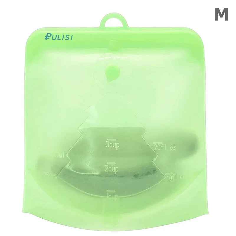 EcoFresh Reusable Silicone Food Bags – BPA-Free &amp; Leakproof | Motionshop