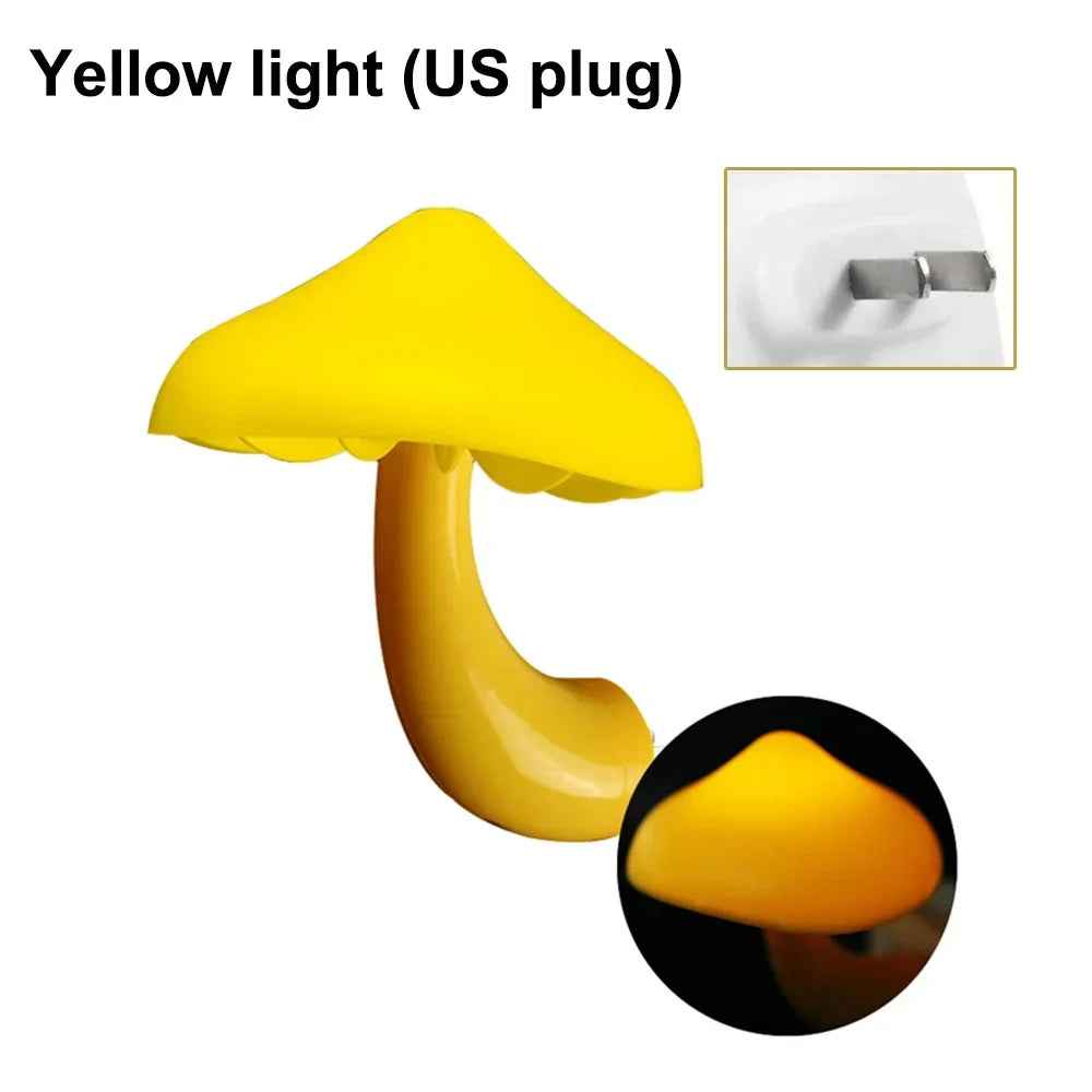 Mini LED Night Lights : Mushroom Shape Automatic Sensor