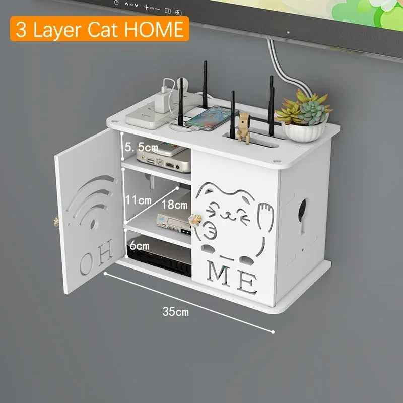 Wireless Wifi Router Shelf And Storage Box