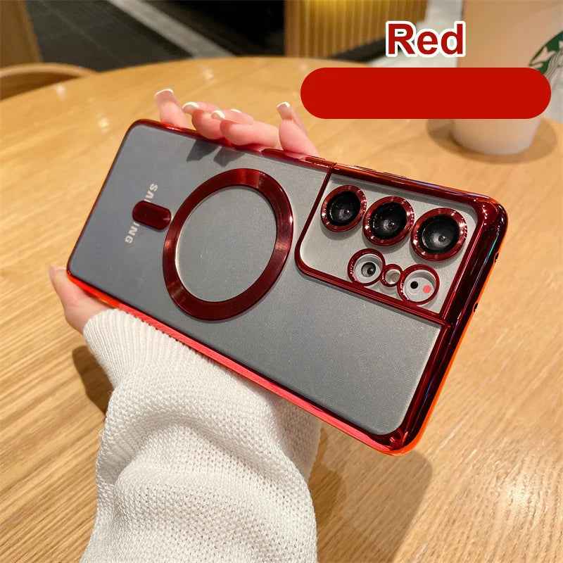 Magsafe Magnet Cover Case Samsung S21 S23 Fe S22 Plus S24 Ultra 10H 5K