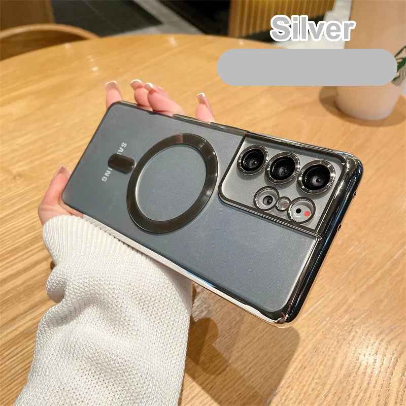 Magsafe Magnet Cover Case Samsung S21 S23 Fe S22 Plus S24 Ultra 10H 5K