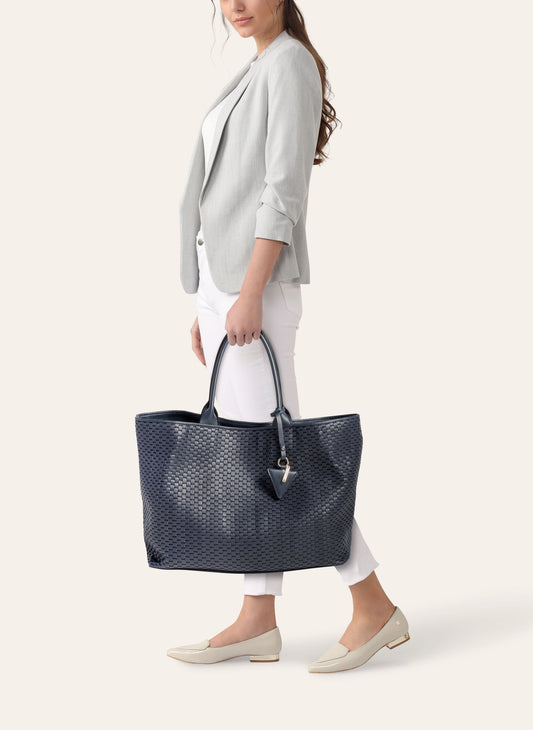 '60' Large Tote Bag Navy Blue