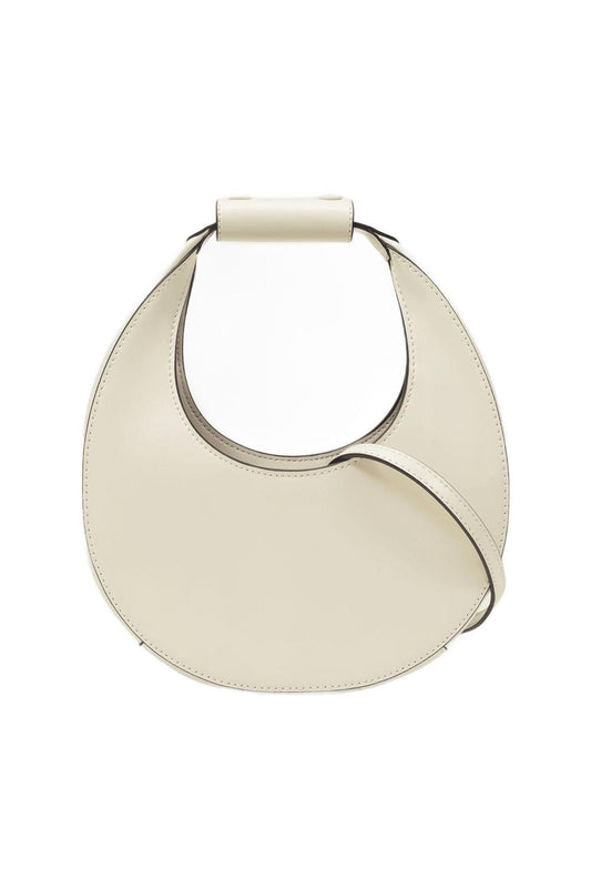 Mini Moon  Handbag - Staud - Cream - Leather
