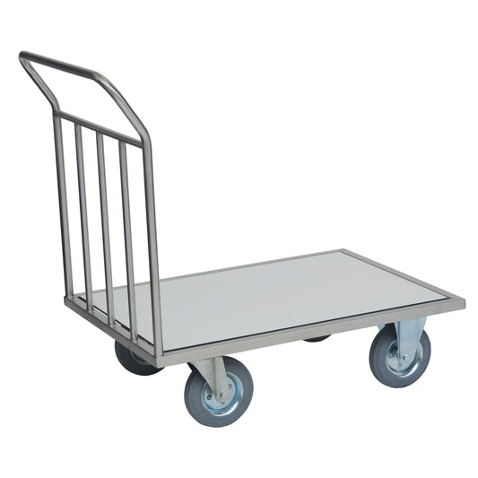 Novocal Stirnwandwagen Rahmen: Edelstahl Sämtliche Rohrverbindungen sind rundum verschweißt  Boden | Packung (1 Stück)