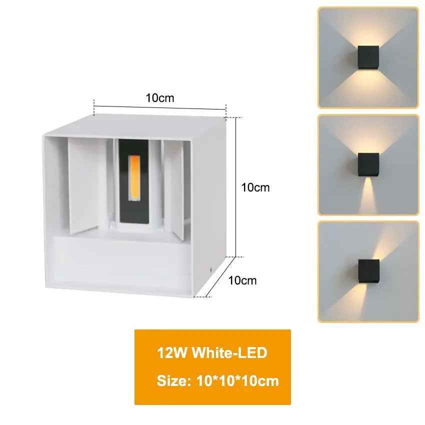 LED Wall Lamp IP65 – Waterproof Indoor/Outdoor Wall Light