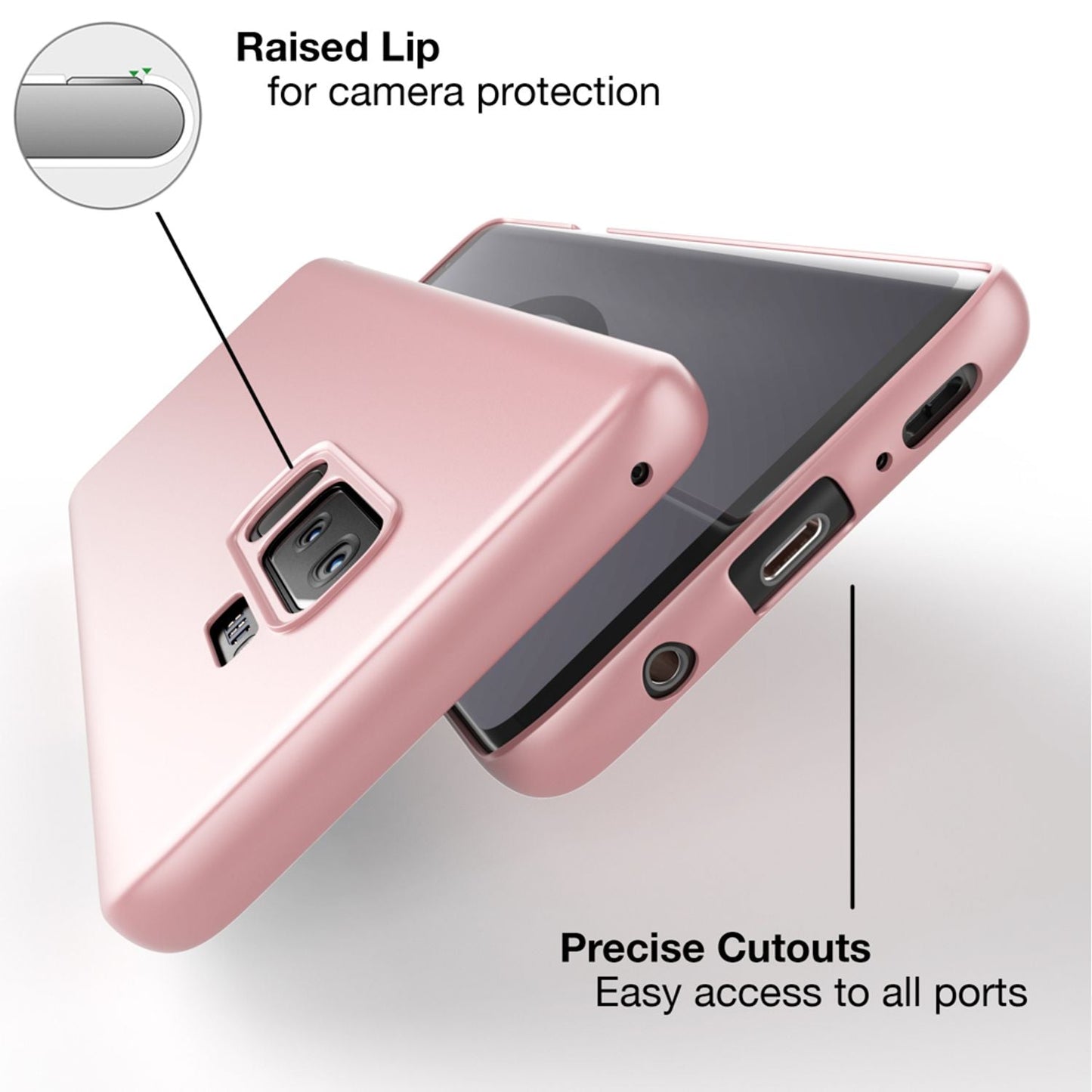 Samsung Galaxy S9 Plus Phone Case by NALIA, Slim Protective Cover Hard Case