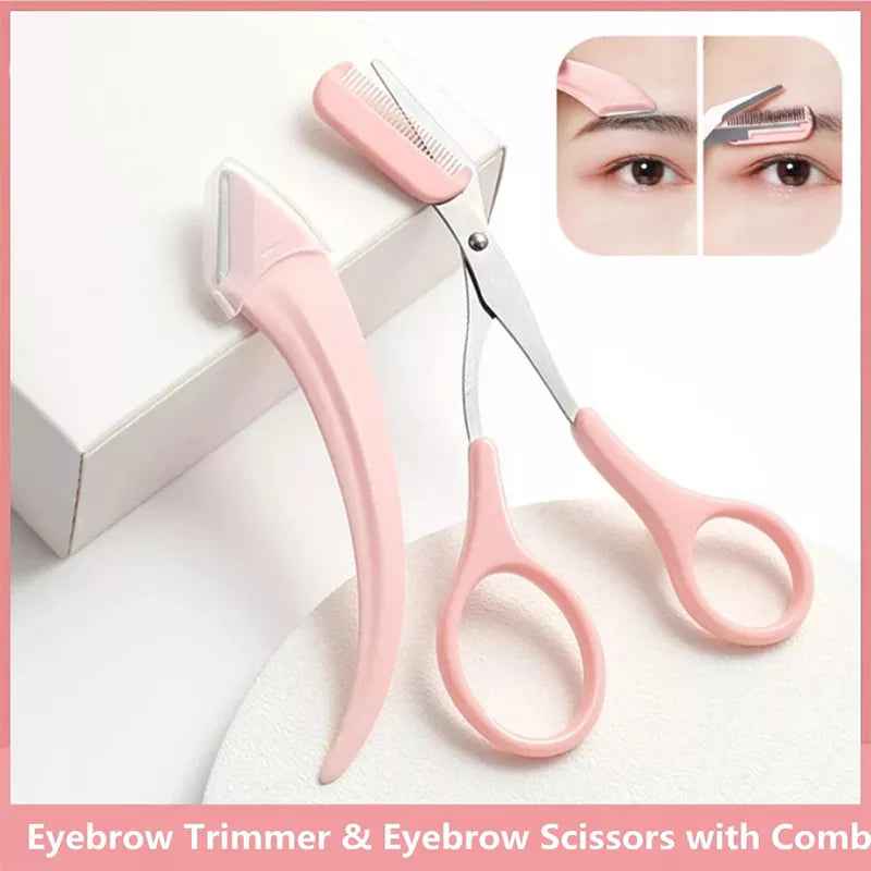 Eyebrow Razor & Scissor Set – Precision Trimming for Women