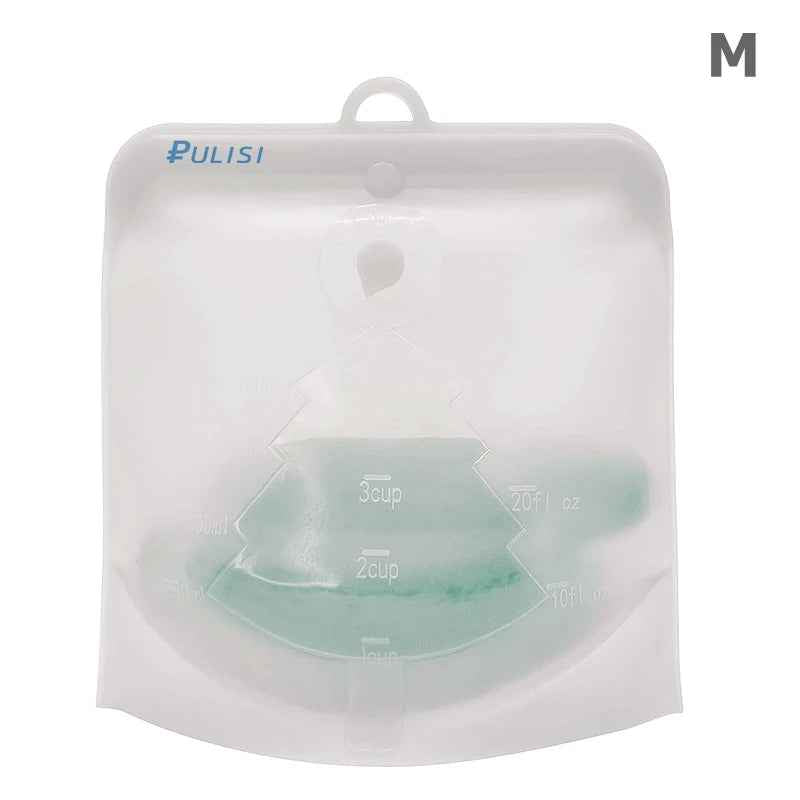 EcoFresh Reusable Silicone Food Bags – BPA-Free &amp; Leakproof | Motionshop