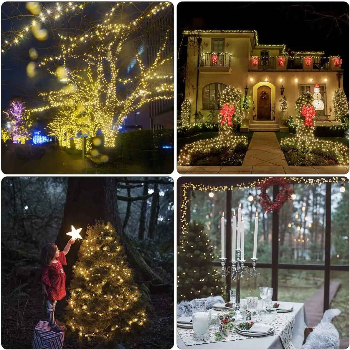 120FT 400LED Outdoor Solar Garden Light