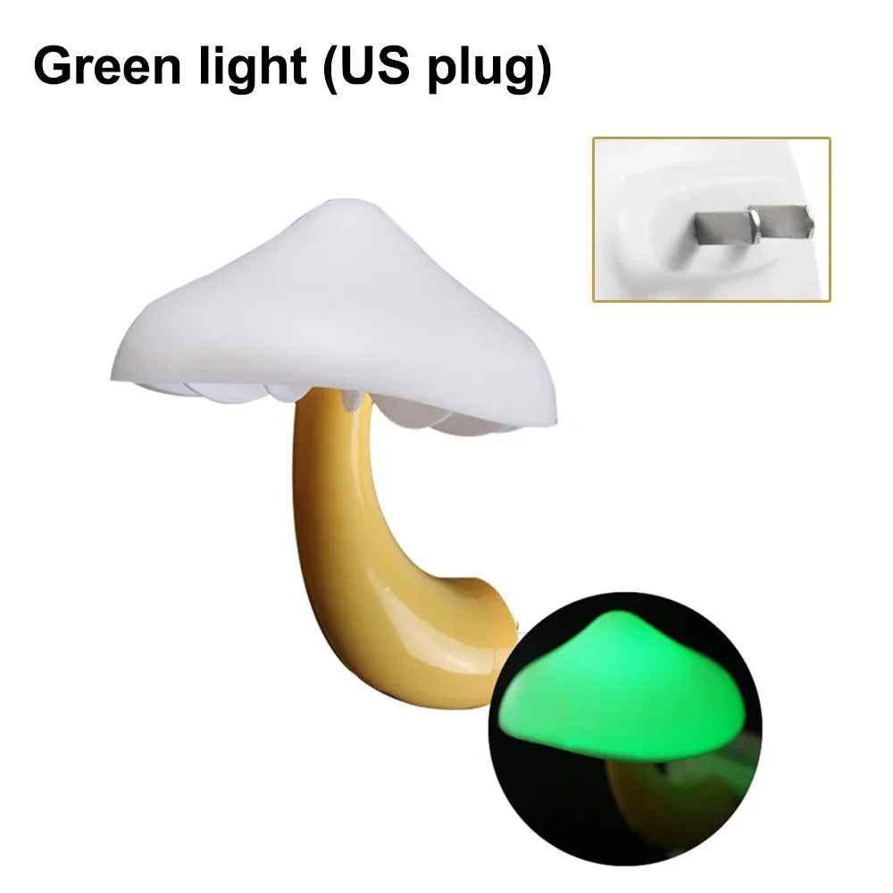 Mini LED Night Lights : Mushroom Shape Automatic Sensor