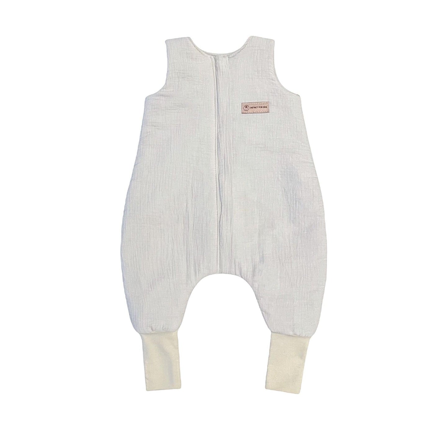 Schlafsack Musselin mit Füßen - mitwachsend, atmungsaktiv & sicher
