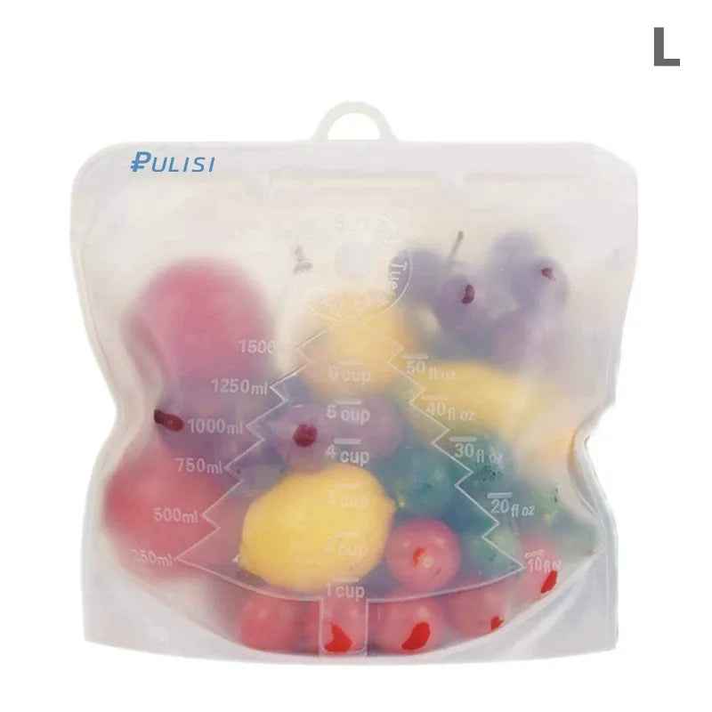 EcoFresh Reusable Silicone Food Bags – BPA-Free &amp; Leakproof | Motionshop