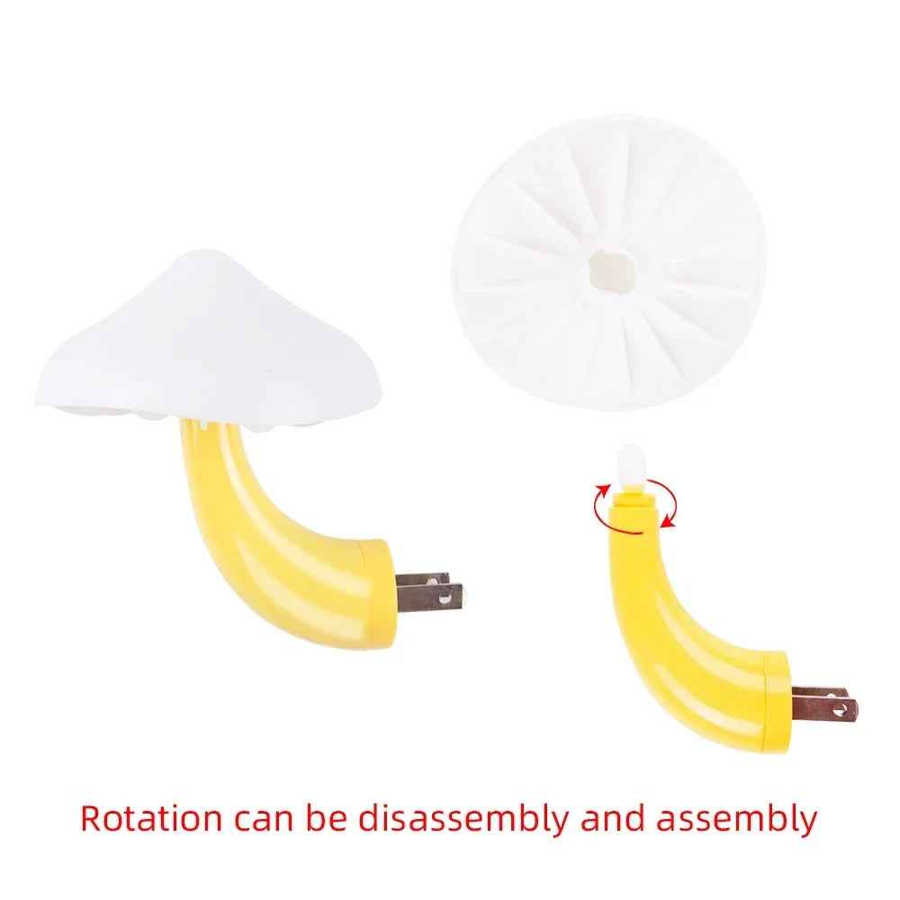 Mini LED Night Lights : Mushroom Shape Automatic Sensor