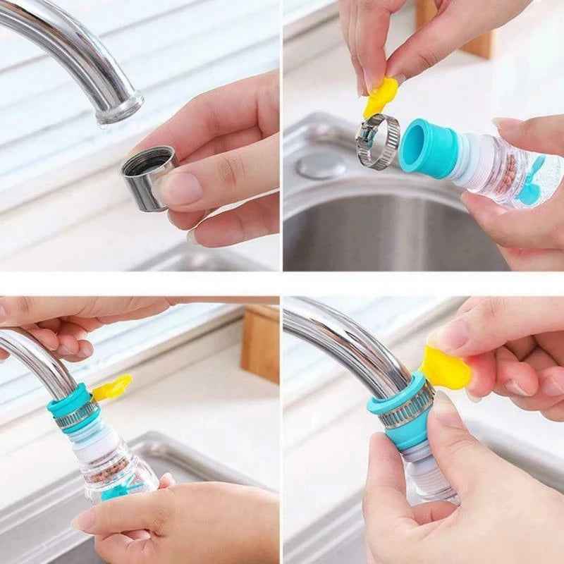 Rotatable 360 Faucet Extender