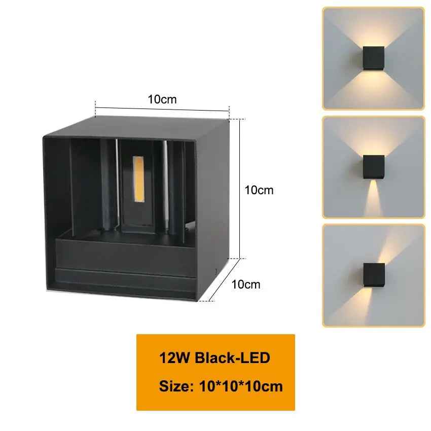 LED Wall Lamp IP65 – Waterproof Indoor/Outdoor Wall Light